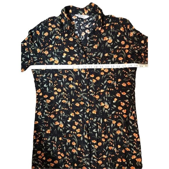 Polo Live black and orange ditzy floral shirt dress - Picture 10 of 12